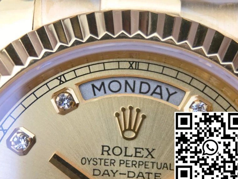 Rolex 40MM II Dial Day-Date 18K Factory Yellow 218238 Gold EW 0814